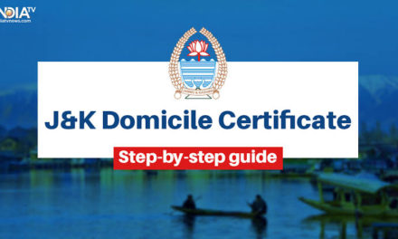Domicile certificate only for applying for jobs: J&K admin