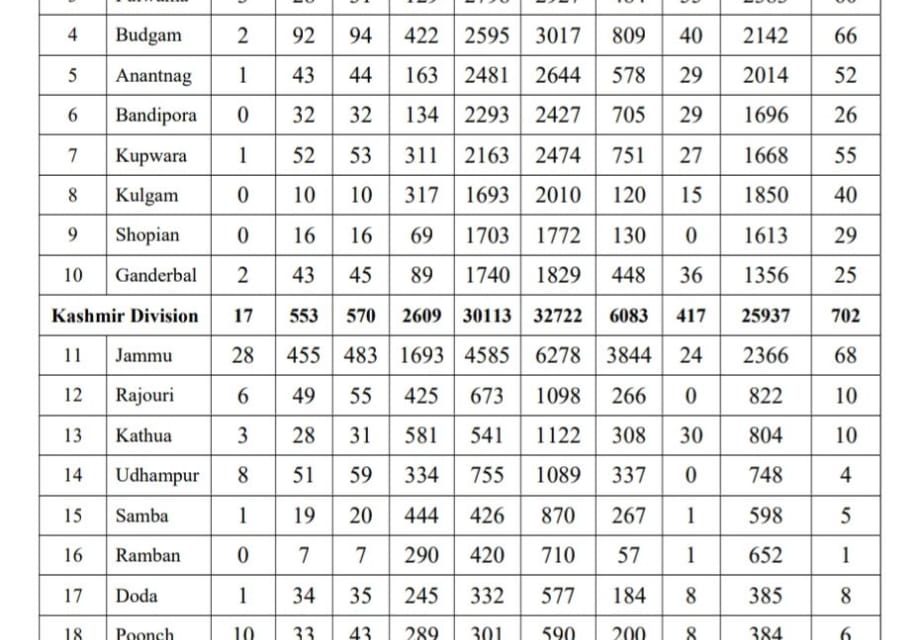J&K records biggest jump of 1355 in covid-19 cases, tally rises to 45925