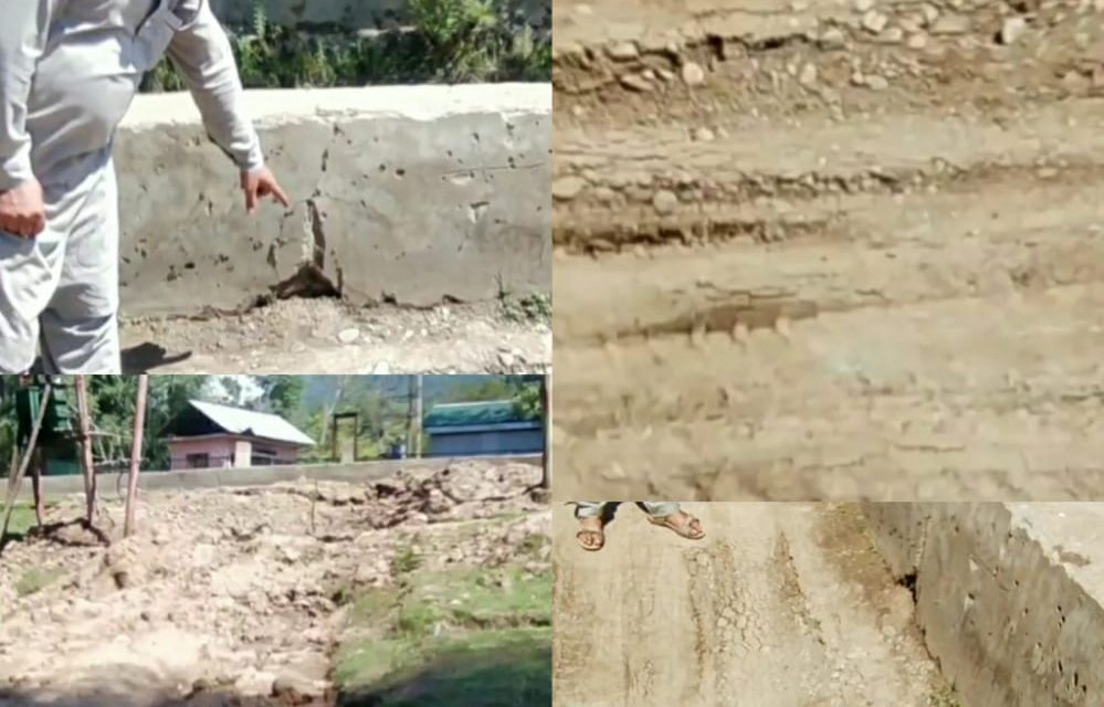 Jal Shakti department Ganderbal laid pipeline without NOC in Haider Maidan Gutlibagh,Locals aghast