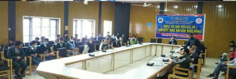 Martyrs’ memorial event:District level debate “Role of present day policing in society and nation building”, organized by Ganderbal police