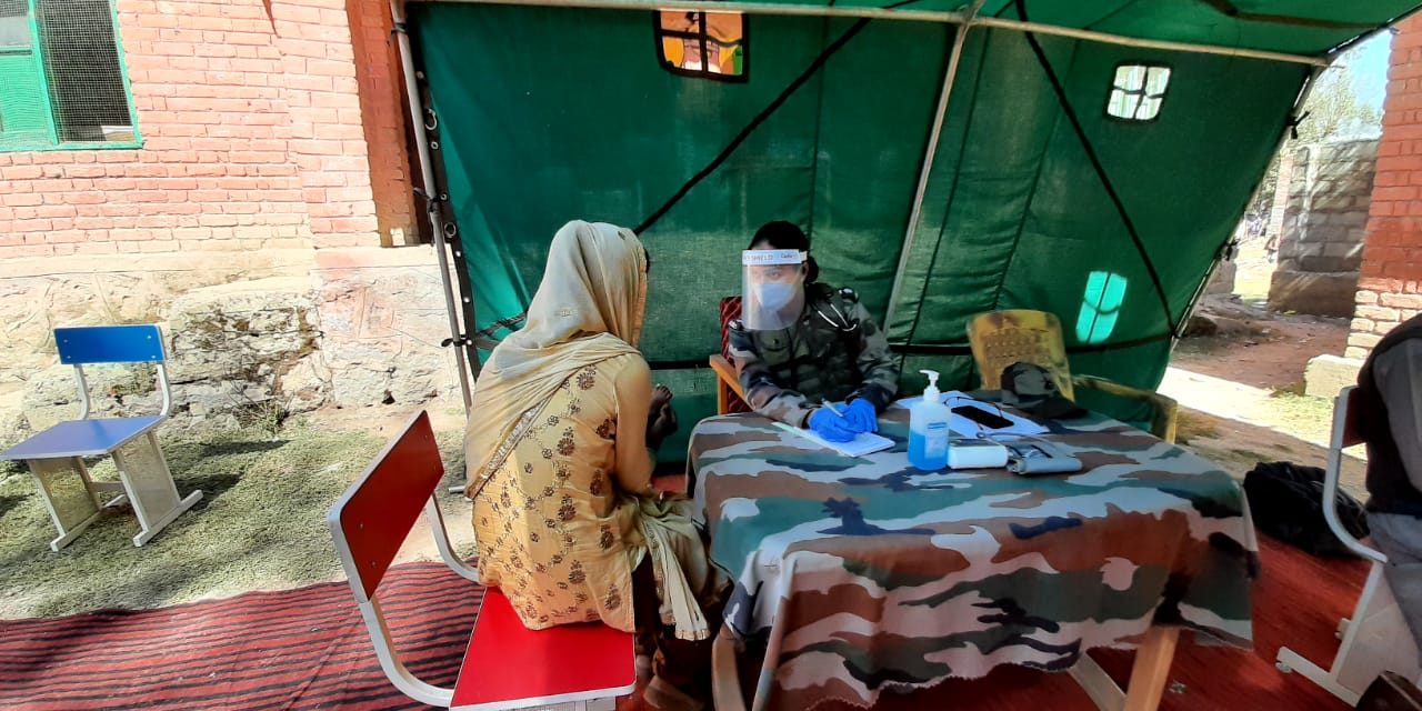 Army organised medical camp in Kanyari Sonawari