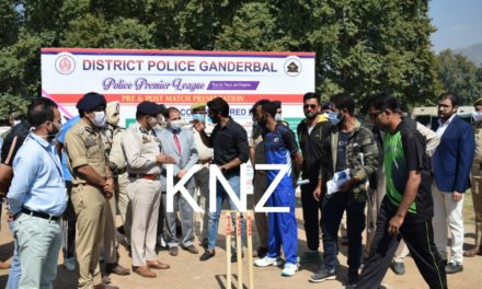Ganderbal Police organized T-20 Altaf Memorial Police Premier Cricket League-2020