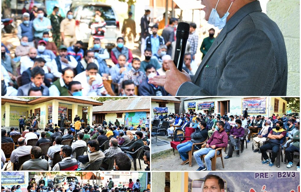 District Administration Organizes Mega Block Diwas in Ganderbal,”DDC takes stock of public grievances
