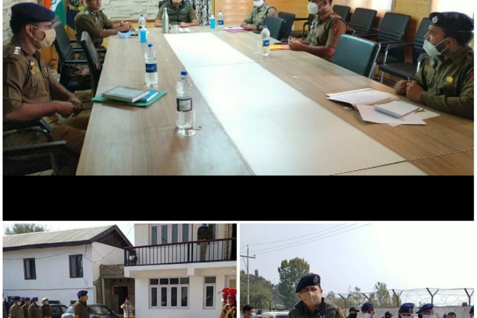 DIG Central Kashmir visited Ganderbal And held Review Meeting