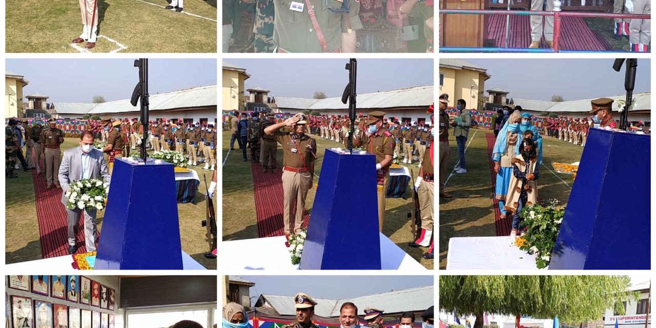 Police Commemoration Day was today observed at Ganderbal to pay rich tributes to martyrs