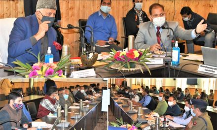 Farooq Abdullah reviews developmental scenario, implementation of schemes in Ganderbal