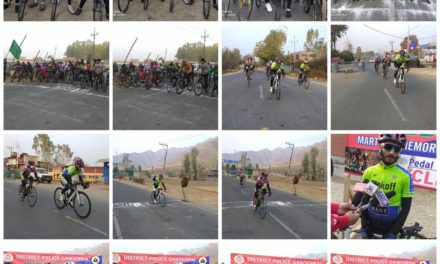 Ganderbal Police Organized Cycle Race “Pedal For Peace And Fitness”