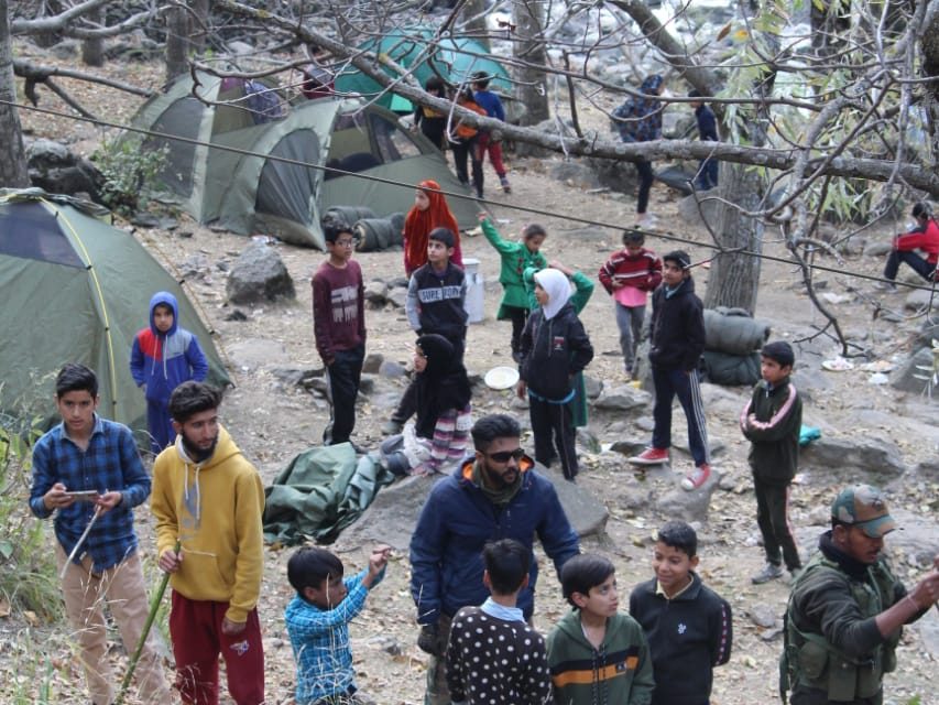 Two days adventure camp organised by 13RR Kumaon in Bandipora