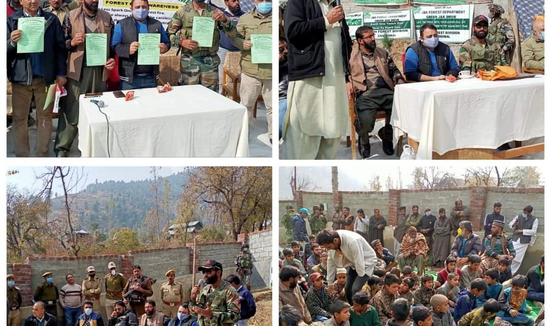 Forest Fire Awareness Camp held at Chattergul Ganderbal.