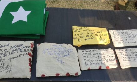 Nuner Attack case on BJP Leader cracked Three Millitant associates arrested, arms and ammunition recovered