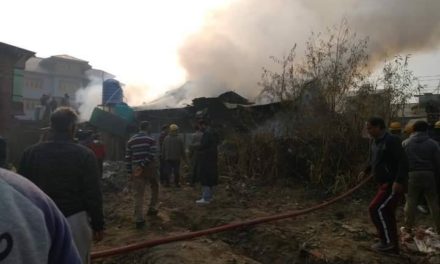 Residential house gutted completely in Eidgah blaze, another suffer partial damage