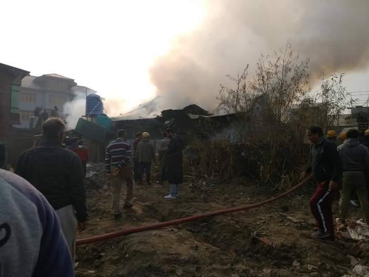 Residential house gutted completely in Eidgah blaze, another suffer partial damage