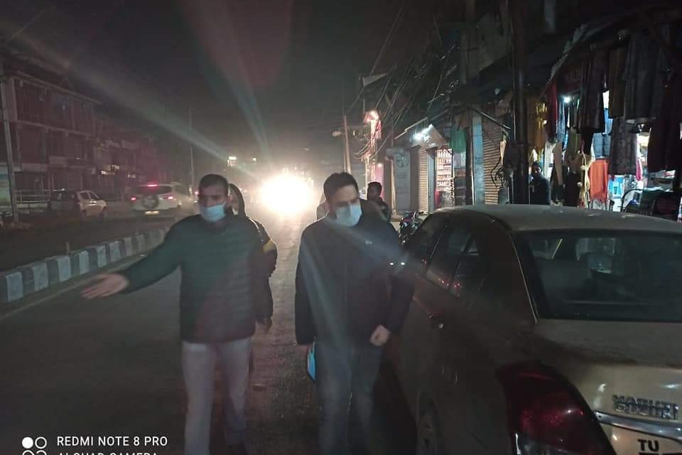 Motor Vehicles Department , Pulwama active in late evening Hours