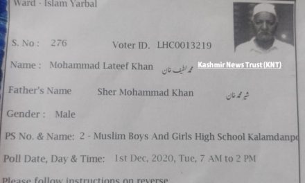 Dead finds place in voter list in Srinagar