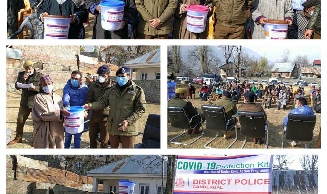 Ganderbal Police distributed COVID-19 protection kits among families living below poverty line