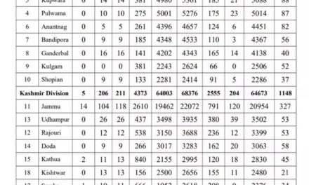 23 travelers among 419 fresh covid-19 cases in J&K, total 115626