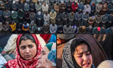 Hundreds participate in slain PSO’s Funeral at Chadoora,”He was sole bread earner of family, say villagers