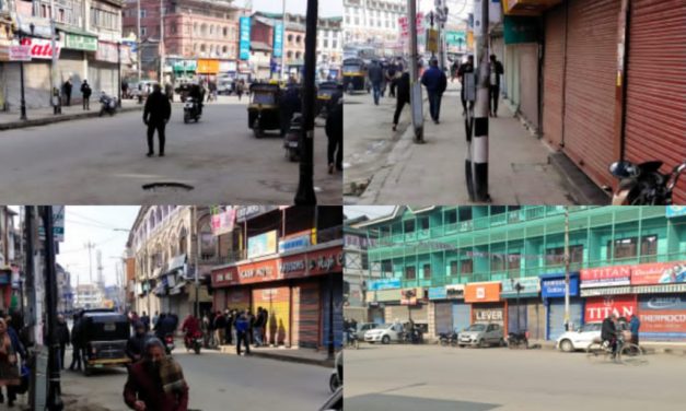 Lawaypora encounter: Spontaneous shutdown in Srinagar markets