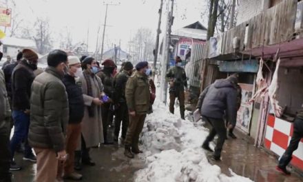 DC Ganderbal supervises market checking in district