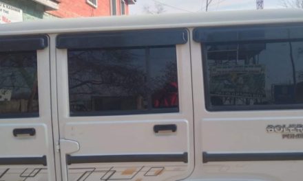 Violation : SDM’s official vehicle has tinted glasses with lesser visibility