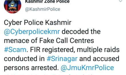 Cyber frauds, hacking: 23 accused arrested from various call centres in Kashmir