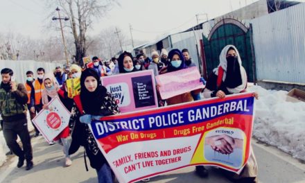 Ganderbal Police Organises Mega Drug Awareness Rally