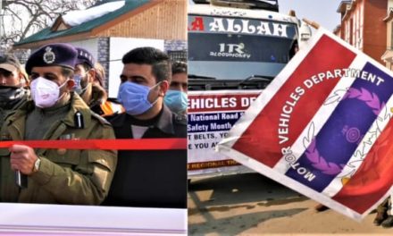 DC Ganderbal kick starts 32nd Road Safety month awareness rally