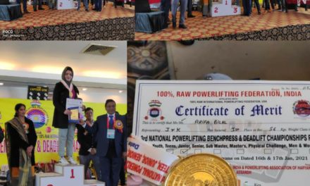 Meet Arifa Bilal, Ist female national gold medalist in powerlifting from J&K