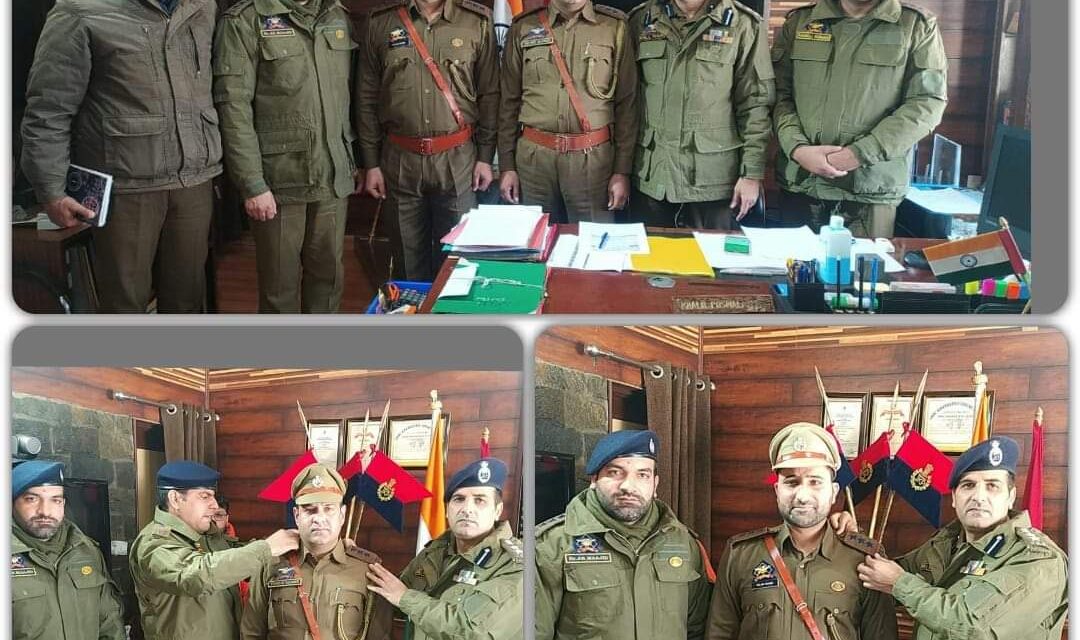 Pipping Ceremony of newly promoted Inspectors held at Ganderbal