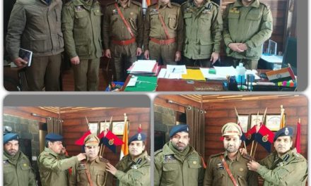 Pipping Ceremony of newly promoted Inspectors held at Ganderbal