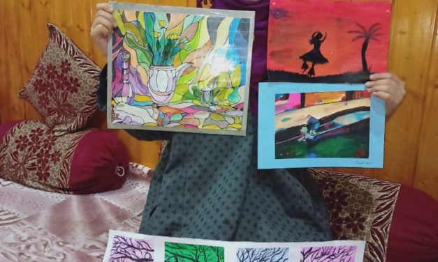 Tryst With Canvas ! Bandipora Girl Wins Accolades For Her Paintings