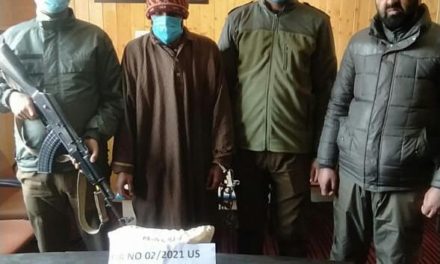 Ganderbal Police arrested Drug Peddler with 1.5Kg Charas