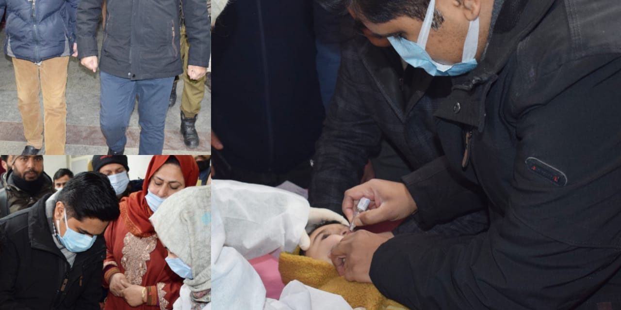 DC Bandipora inaugurates Pulse Polio Immunization at District Hospital