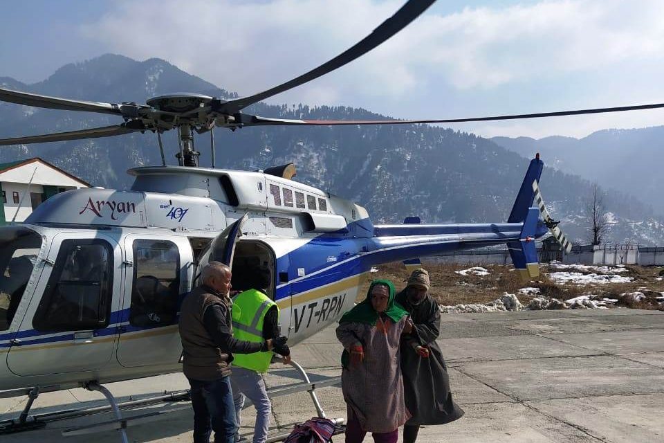 Critically ill patient airlifted from Tulail valley