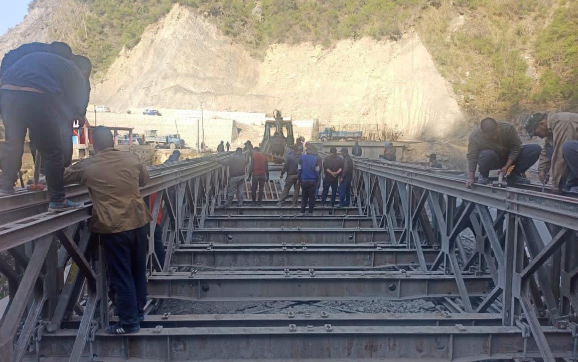 Damaged portion at Kela Morh, Ramban repaired, Bailey Bridge De-launched: NHAI