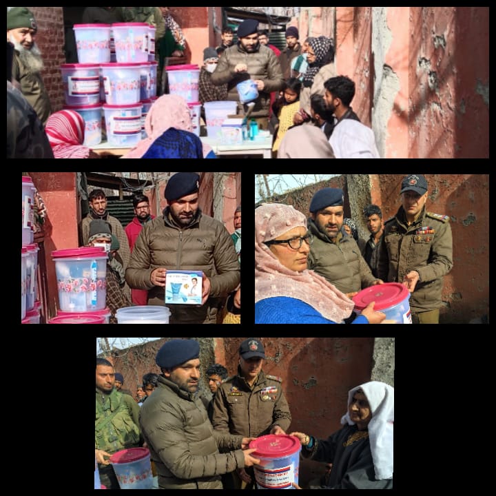 Ganderbal Police Continues Distributed COVID-19 Safety Kits Among Poor Families