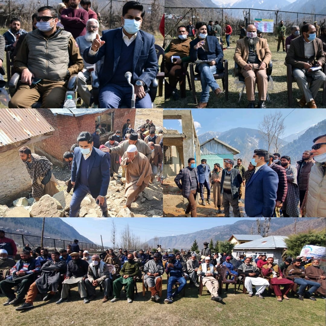 DC Bandipora inspects public infrastructure at Arin;Presided over Block Diwas, took onspot action against erring employees