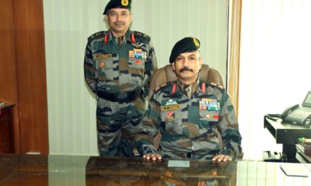 Lt Gen BS Raju handed over command of the strategic Kashmir-based 15 Corps to Lt Gen DP Pandey.