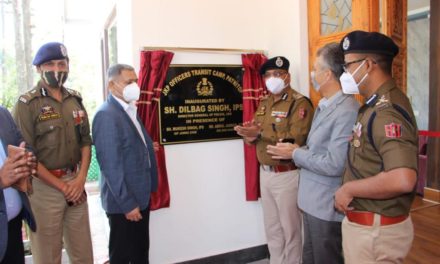 DGP J&K inaugurates JKP Transit camp in Patnitop;Interacts with officers of Udhampur, Ramban districts