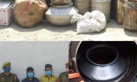 Police arrest two engaged in manufacture of illicit liquor, 800 litres lahan destroyed