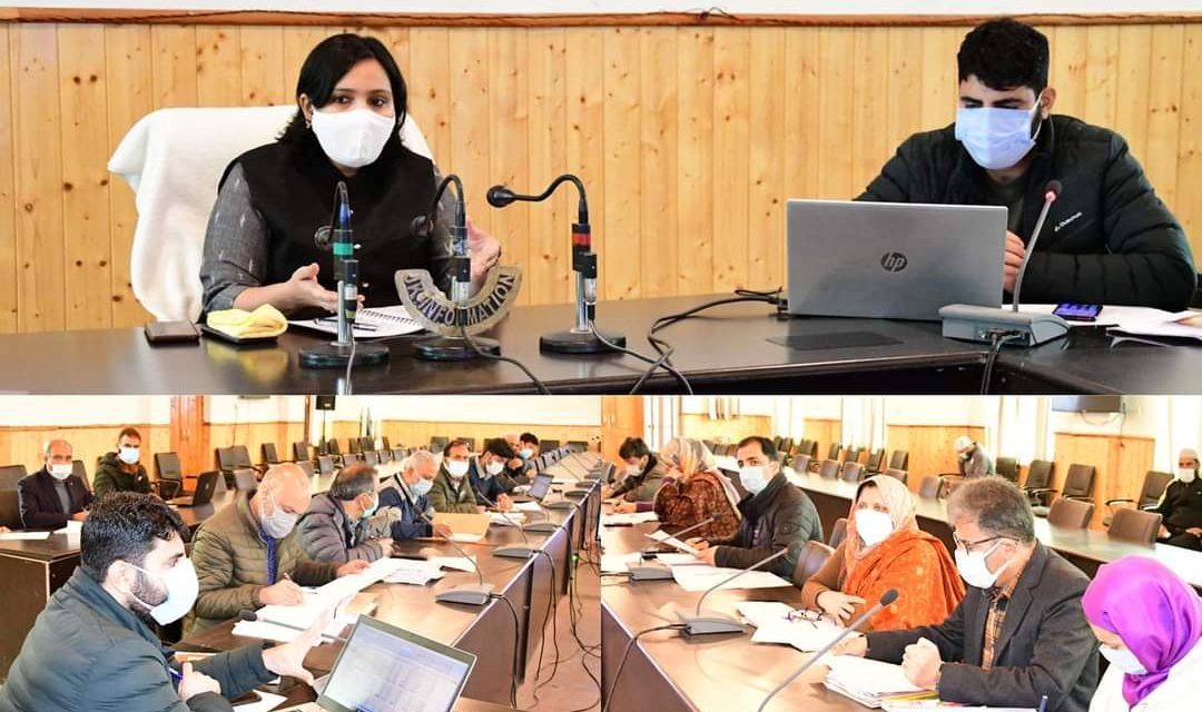 DC Gbl discusses DDP formulation 2021-22;Rs 185.06 Cr plan ceiling approved for 3 tier Panchayat plan spending