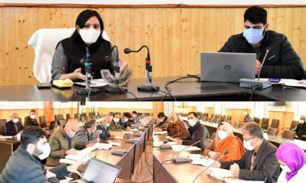 DC Gbl discusses DDP formulation 2021-22;Rs 185.06 Cr plan ceiling approved for 3 tier Panchayat plan spending