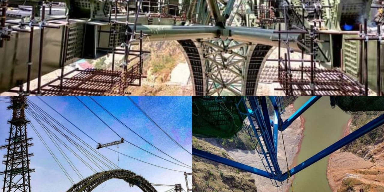 Arch of world’s highest railway bridge on Chenab river in J-K completed