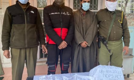 Budgam Police arrests 02 notorious drug peddlers; rocovers contraband substances