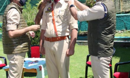 Pipping ceremony of Newly Promoted Inspector held at District Police Office Bandipora