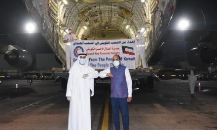 282 oxygen cylinders, 60 oxygen concentrators from Kuwait arrive in India