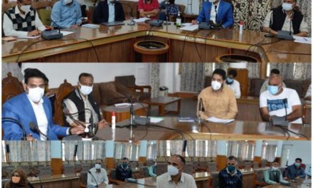 DC Srinagar holds consultation with DDC, BDC, Sarpanchs on Covid mitigation plan in rural areas