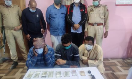 Ganderbal Police arrested six gamblers; two vehicles seized.