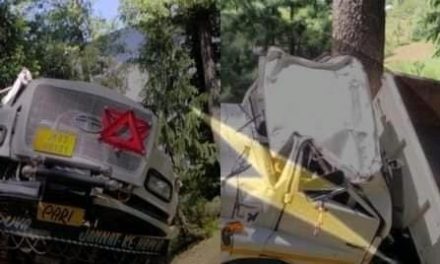 Tipper driver injured in Larnoo Kokernag road accident