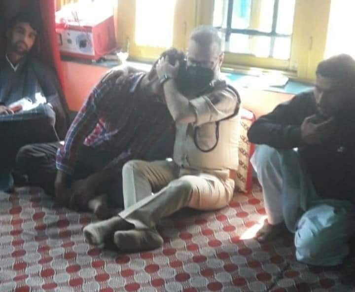 SSP Anantnag Imtiyaz Hussain visits families of slain youth